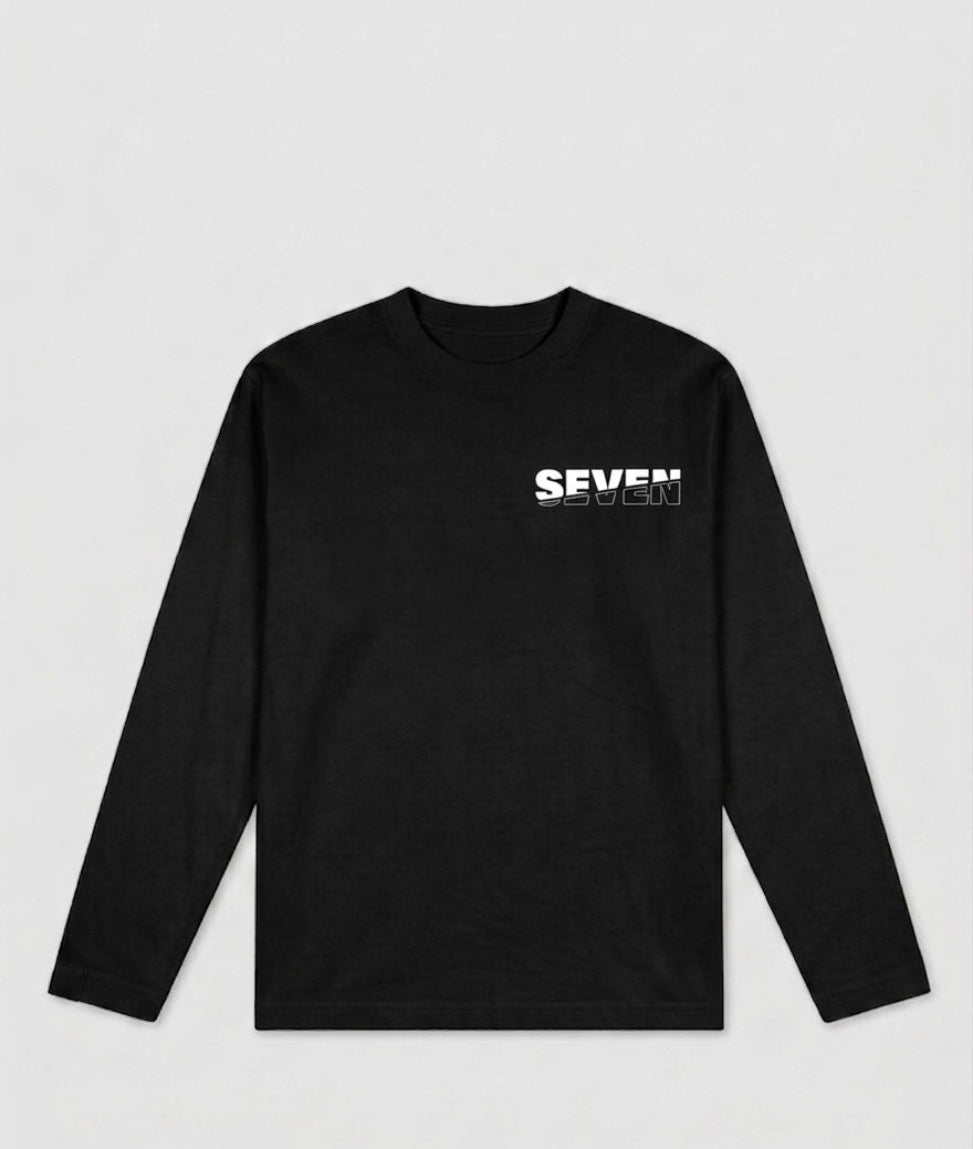 Seven Longsleeve | Black/white