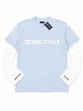 Seven Style Longsleeve blue white
